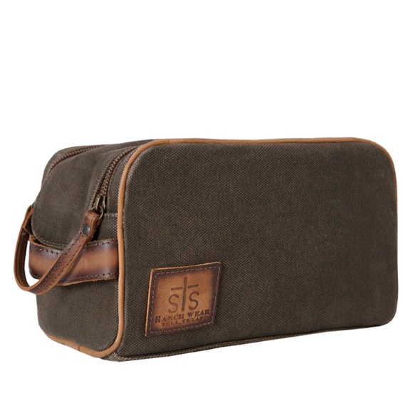 NWT - FOREMAN DARK CANVAS TOILETRY BAG by STS ๐ - Picture 1 of 5